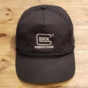Vintage Glock Perfection Hat Cap Snapback Black Rope Trucker One Size